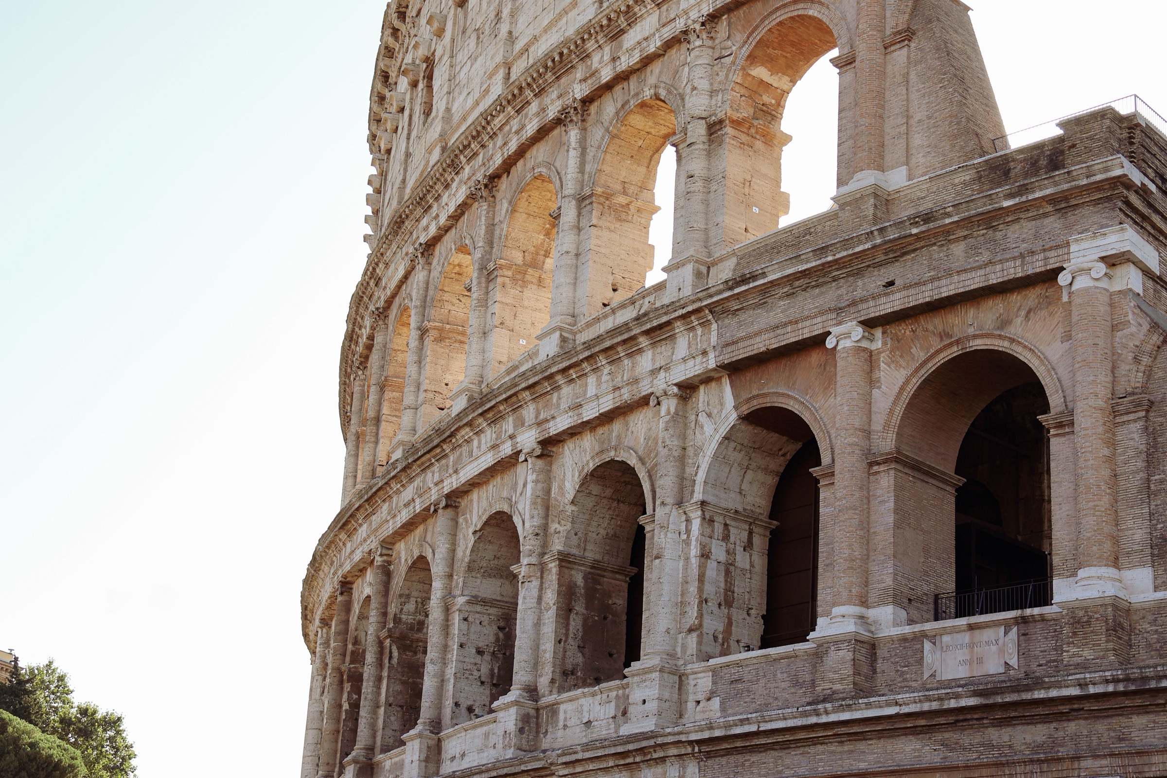 The Colosseum in Rome at golden hour